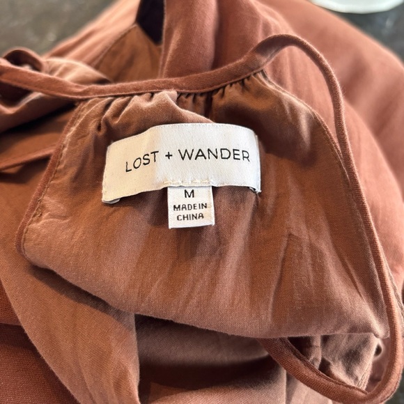 Lost + Wander Brown Halter Maxi Dress - Picture 11 of 12